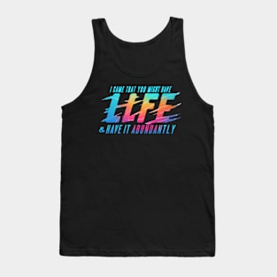 Abundant Life from Jesus - John 10:10 Image Tank Top